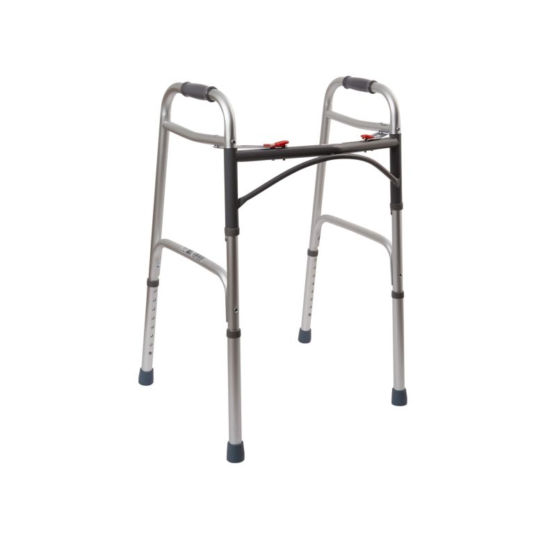 Deluxe Folding Walker, Two Button